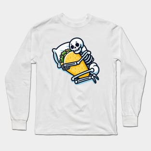 skeleton hug Taco Long Sleeve T-Shirt